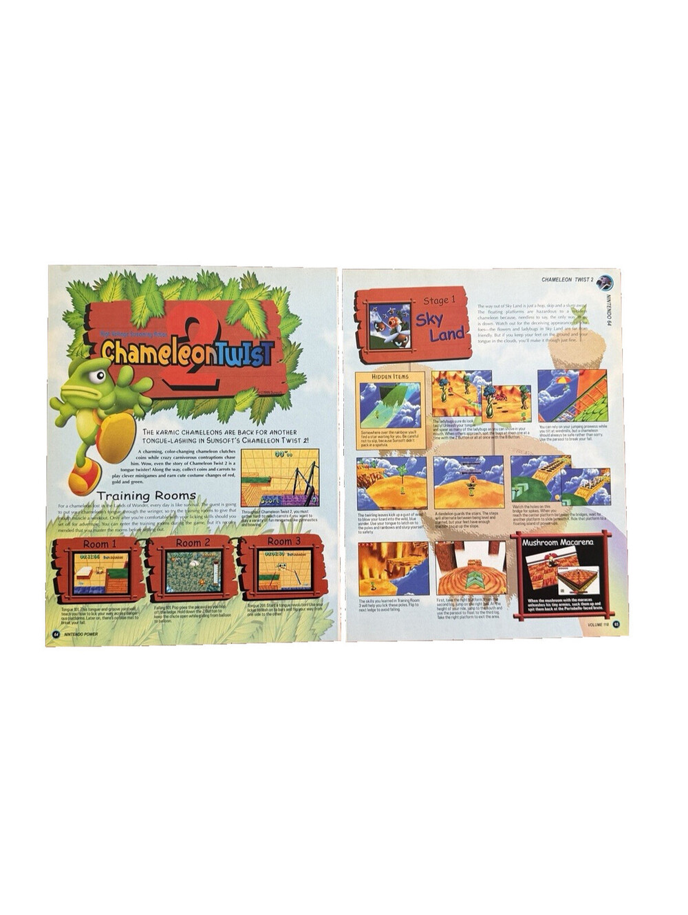 Vintage Chameleon Twist 2 Nintendo N64 Print Ad Promo Art Video Game Retro
